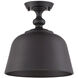 Berg 1 Light 12 inch English Bronze Semi-Flush Ceiling Light, Essentials