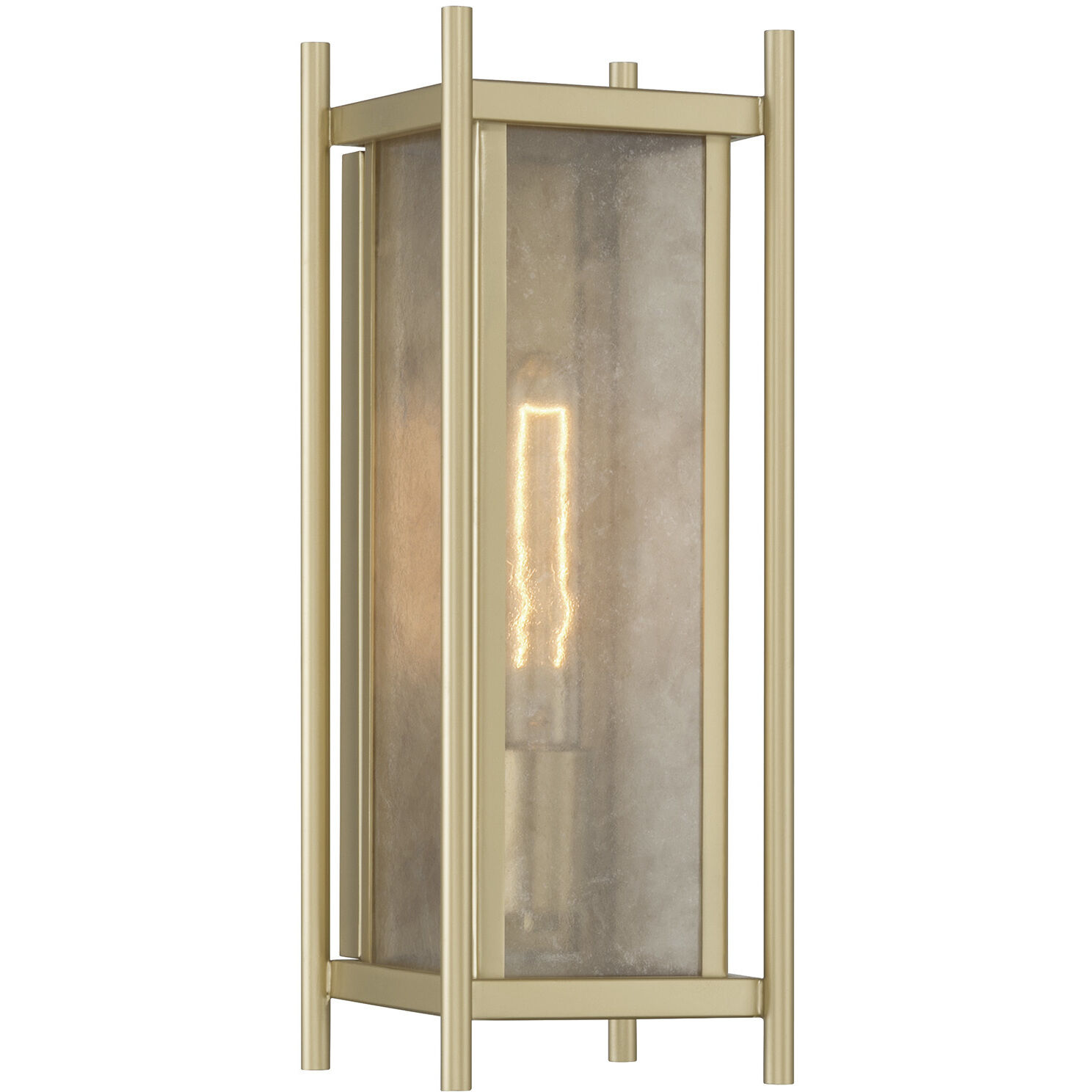 Jacobs 1 Light 16 inch Serene Brass Outdoor Wall Lantern