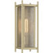 Jacobs 1 Light 16 inch Serene Brass Outdoor Wall Lantern