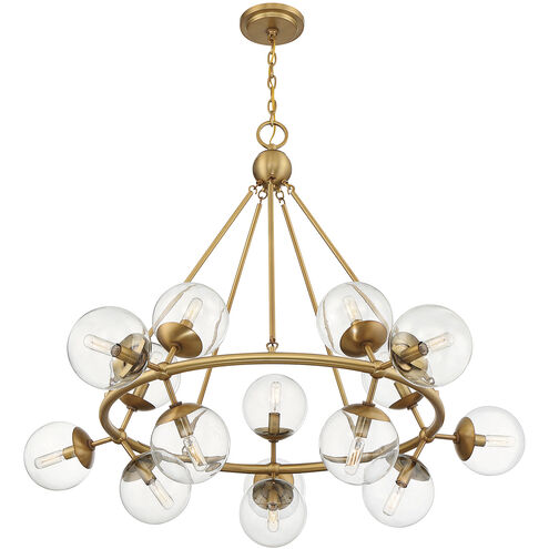 House 1-1932-15-322 Orion 15 inch Brass Chandelier Ceiling Light