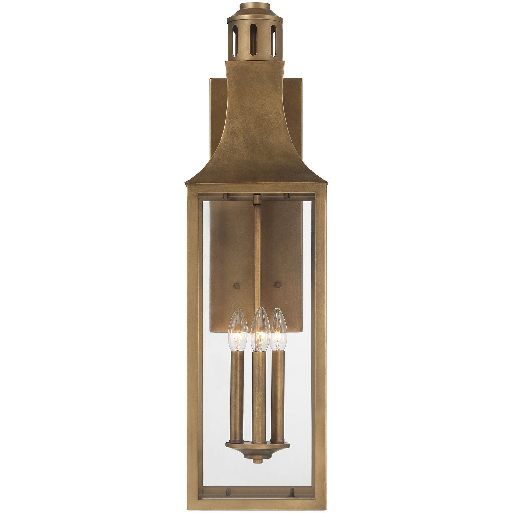 Lancaster 2 Light 31.75 inch Atlas Bronze Outdoor Wall Lantern