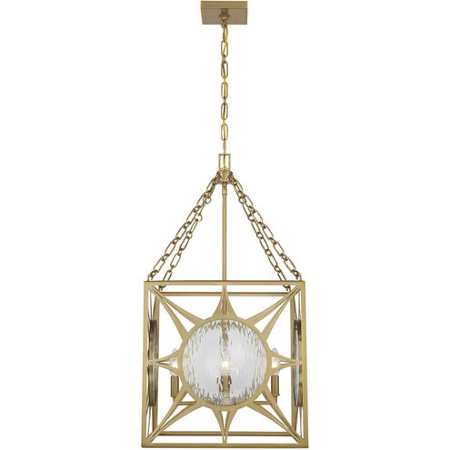 Balfour 4 Light 17 inch Warm Brass Pendant Ceiling Light