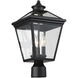 Ellijay 3 Light 17.5 inch Black Outdoor Post Lantern