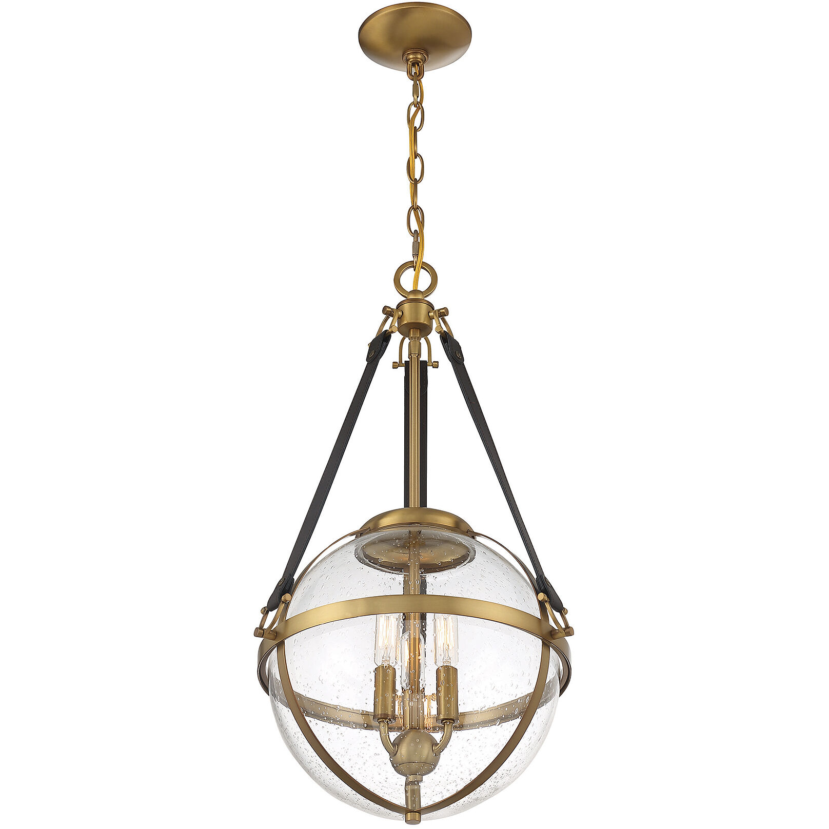 Bozeman 3 Light 14 inch Warm Brass Pendant Ceiling Light