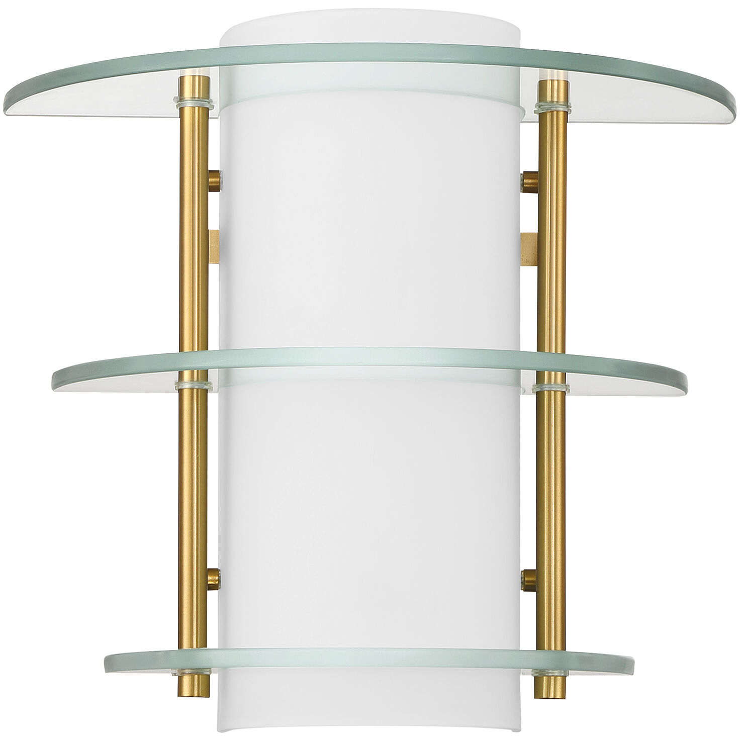 Newell 2 Light 10.25 inch Warm Brass Wall Sconce Wall Light