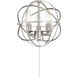 North LED Satin Nickel Fan Light Kit