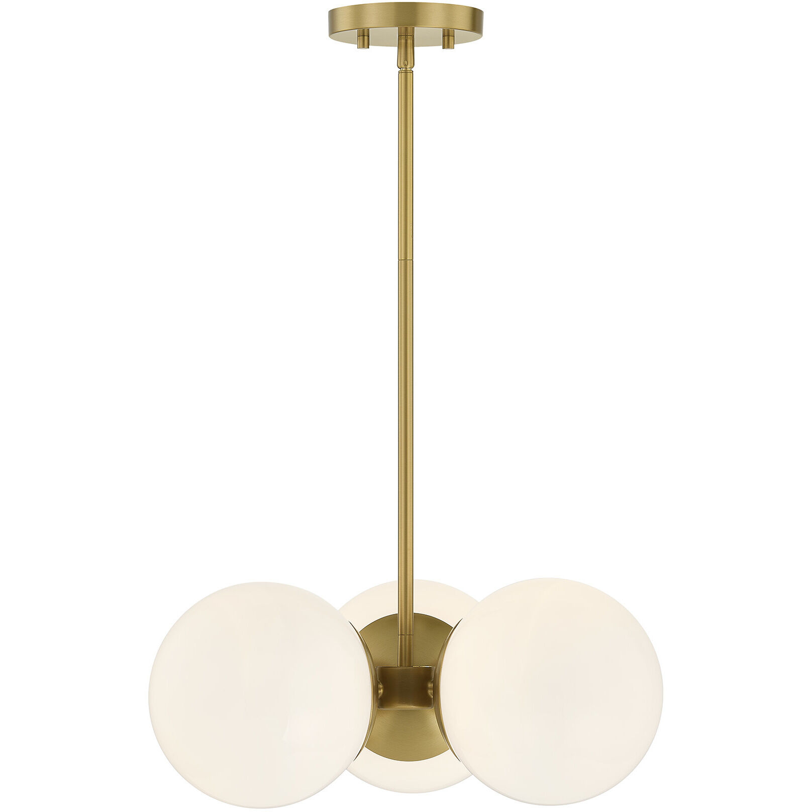 Turin 3 Light 17 inch Warm Brass Chandelier Ceiling Light