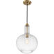 Kantor 1 Light 11 inch Warm Brass Pendant Ceiling Light, Lighting One