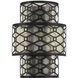 Mannheim 2 Light 11.88 inch Matte Black Wall Sconce Wall Light, Lighting One