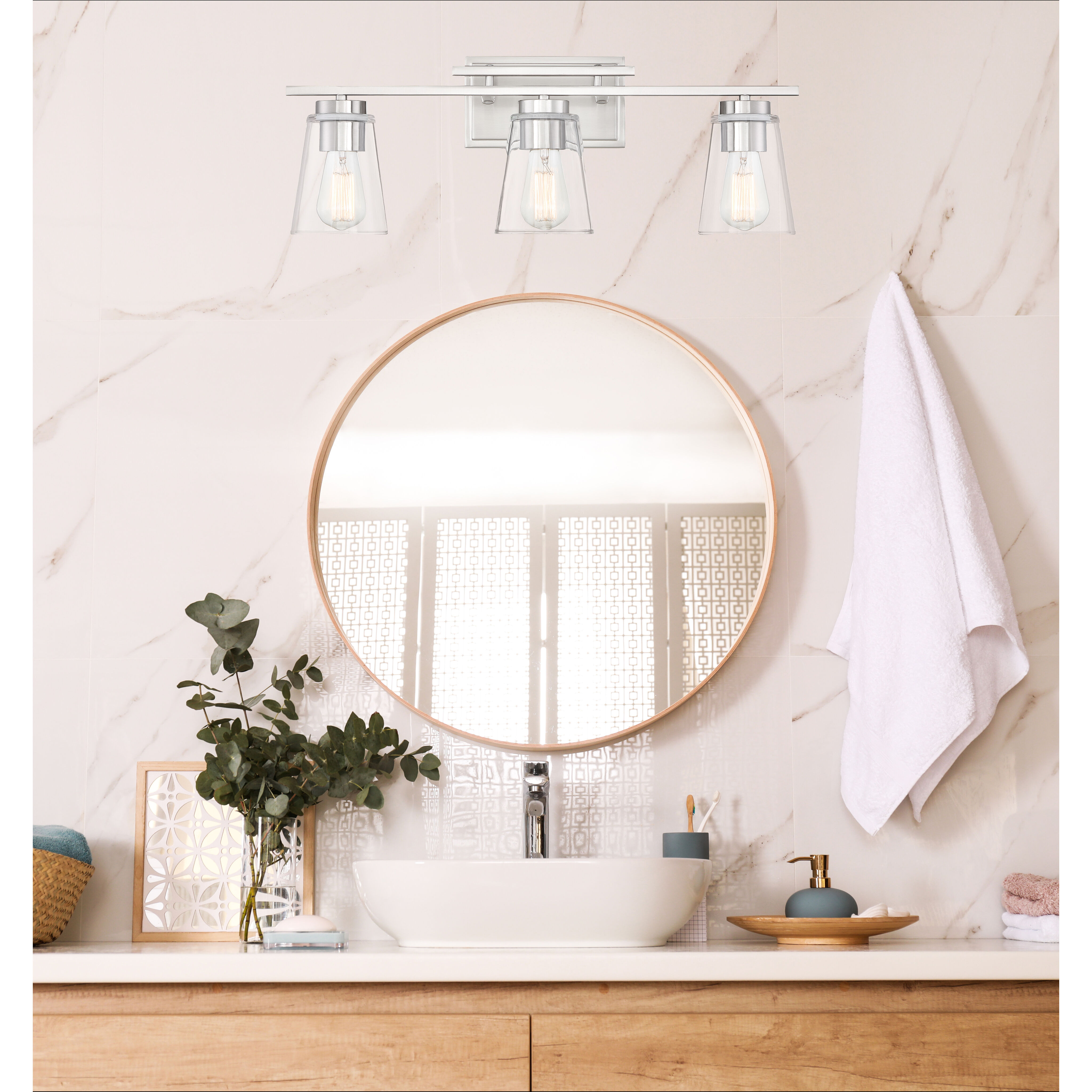 T bar online taper vanity light