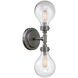 Dansk 2 Light 5.63 inch Galvanized Metal Wall Sconce Wall Light