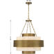 Davenport 6 Light 28 inch Antique Patina Pendant Ceiling Light
