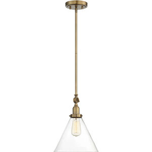 Drake 1 Light 10 inch Warm Brass Pendant Ceiling Light, Essentials