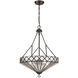 Emerald 4 Light 20 inch Oiled Burnished Bronze Pendant Ceiling Light in Oil Burnished Bronze