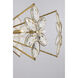 Marbella 6 Light 36 inch Gold Shimmer Chandelier Ceiling Light