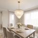 Boa 6 Light 22 inch Warm Brass Chandelier Ceiling Light