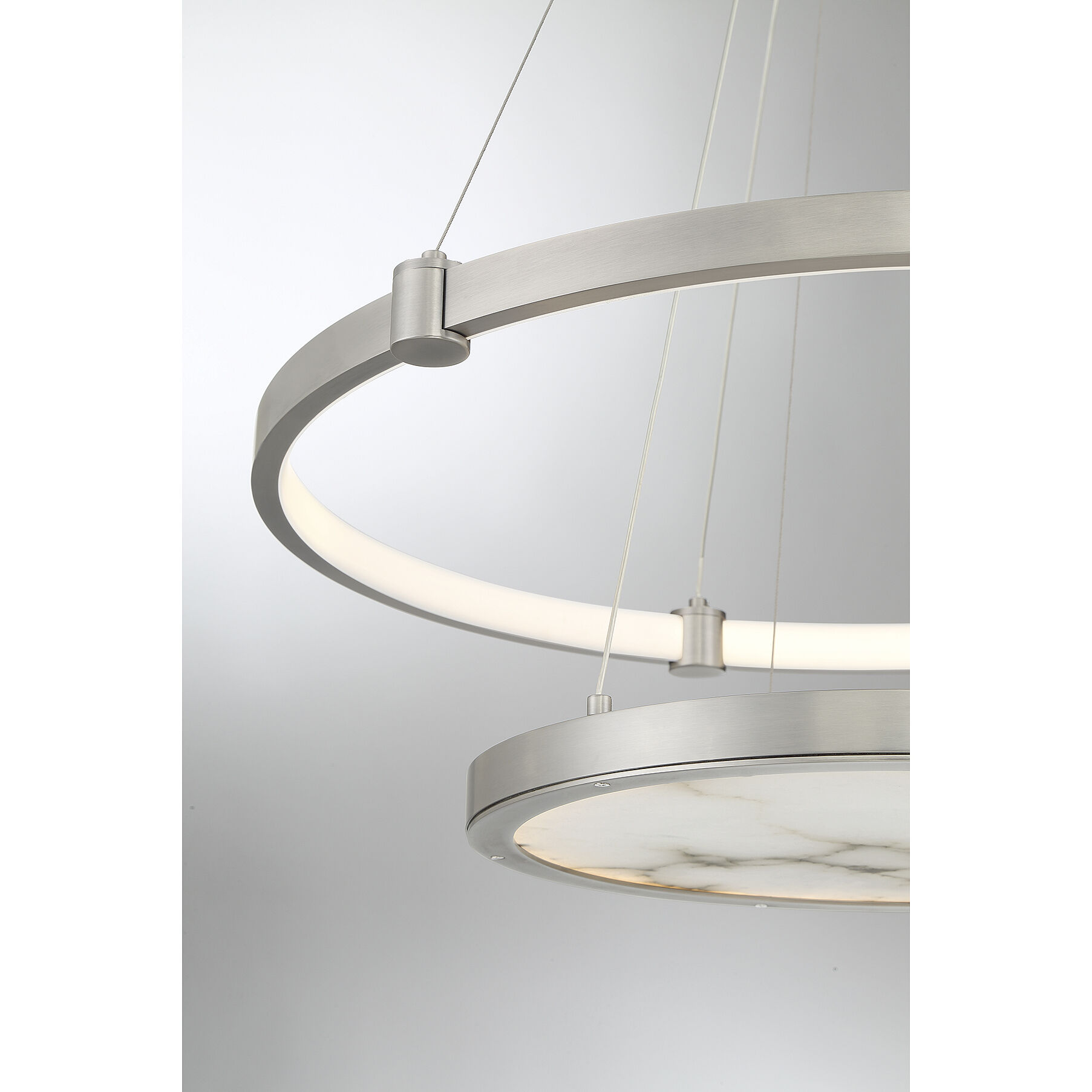 Mayer LED 28 inch Antique Nickel Chandelier Ceiling Light