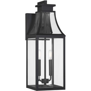 Emery 2 Light 24 inch Matte Black Outdoor Wall Lantern