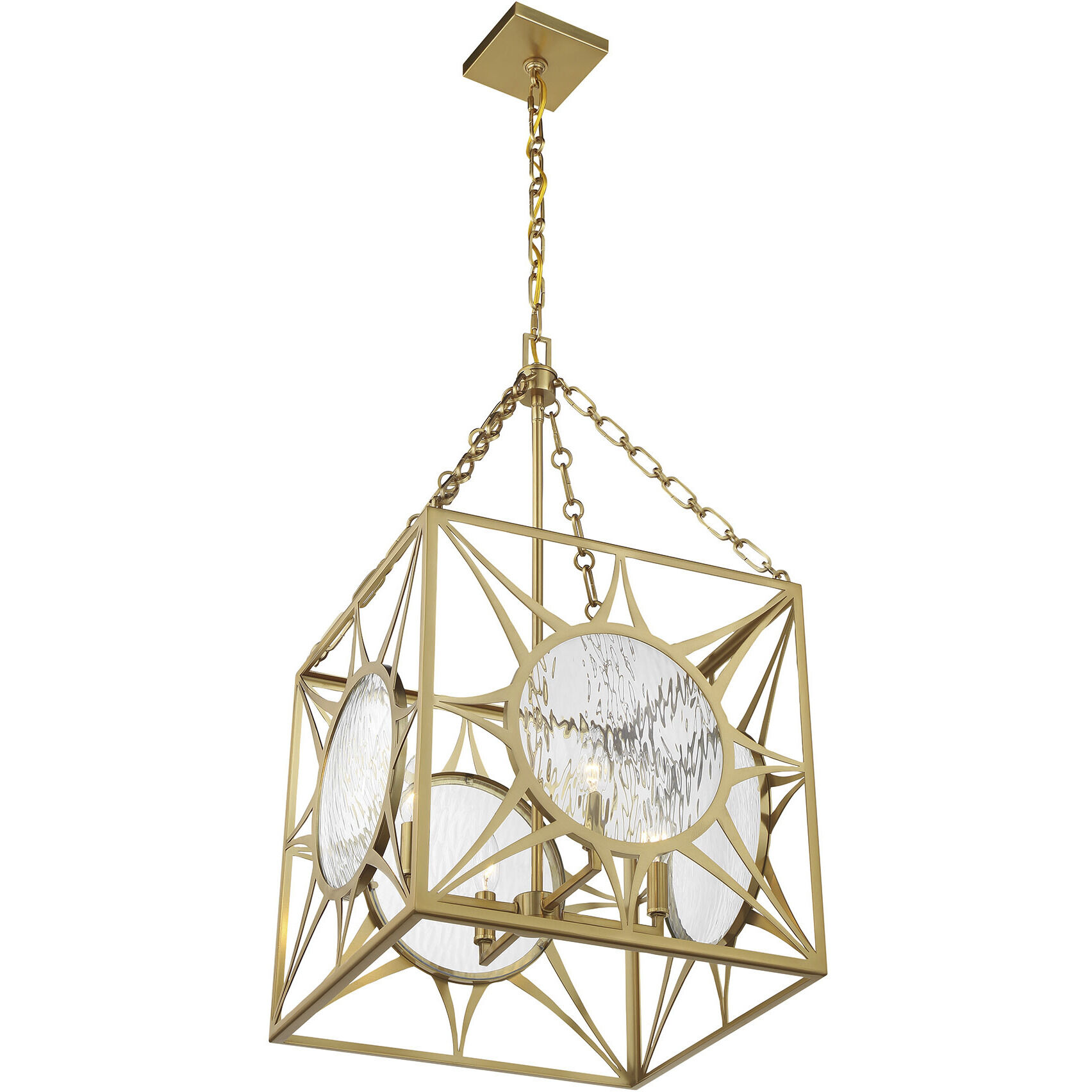 Balfour 4 Light 17 inch Warm Brass Pendant Ceiling Light