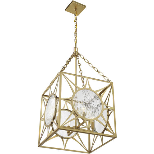 Balfour 4 Light 17 inch Warm Brass Pendant Ceiling Light