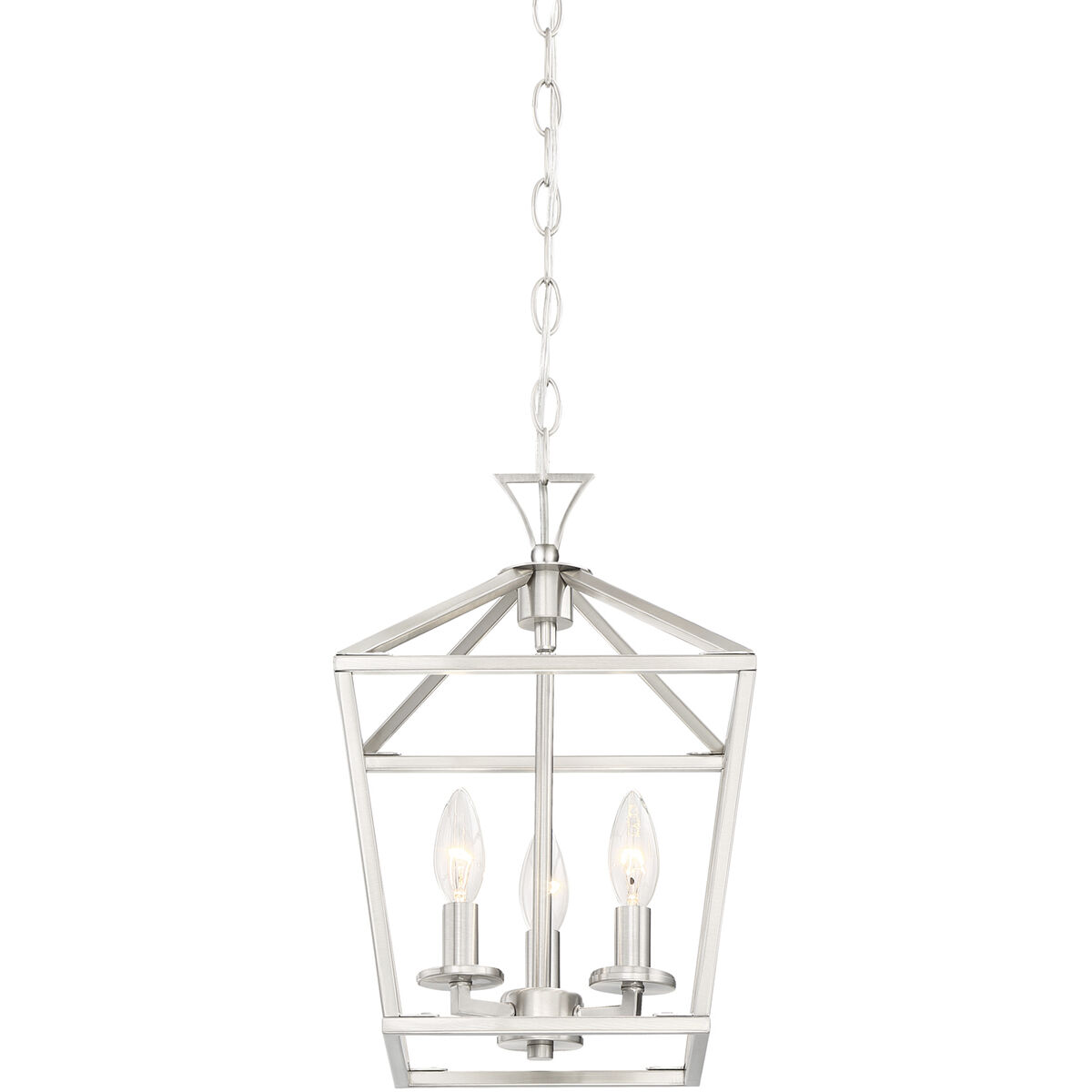 Townsend 3 Light 10 inch Satin Nickel Pendant Ceiling Light, Essentials