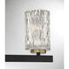Keene 3 Light 23 inch Matte Black with Warm Brass Accents Bathroom Vanity Light Wall Light, Lighting One