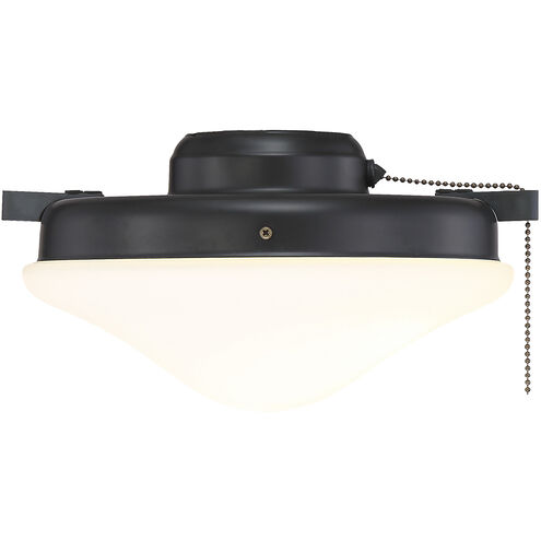 Crimson 2 Light Incandescent Flat Black Fan Light Kit