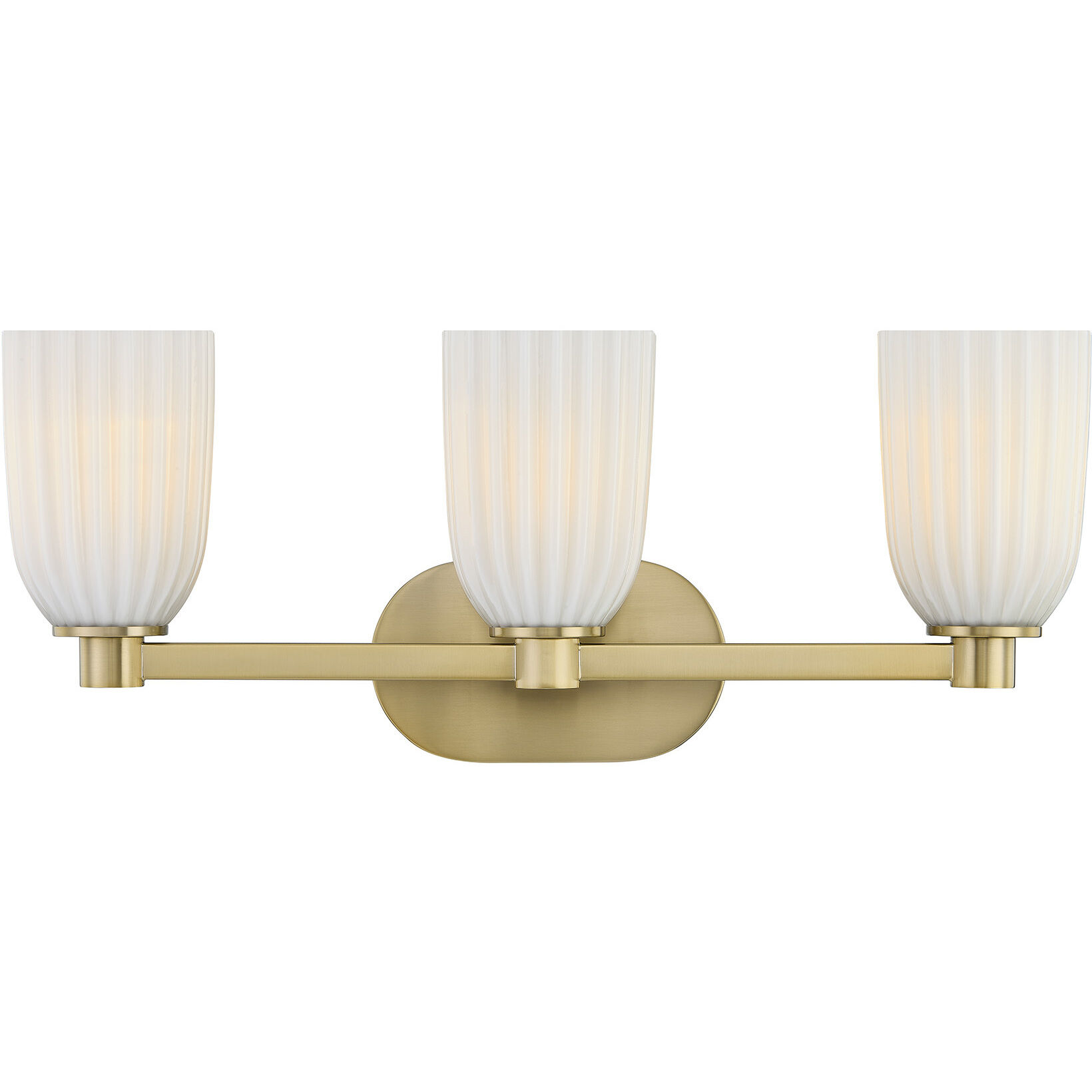 Baldwin 3 Light 23 inch Noble Brass Bathroom Vanity Light Wall Light, Essentials
