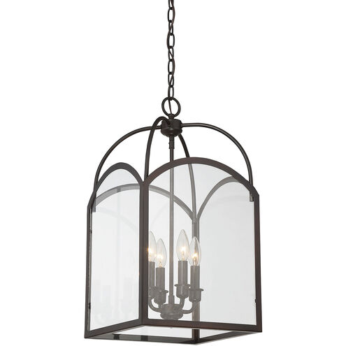 Garrett 4 Light 12 inch English Bronze Pendant Ceiling Light, Essentials