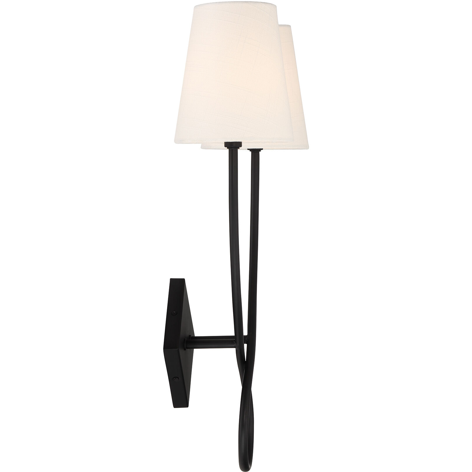 Barclay 2 Light 15.5 inch Matte Black Wall Sconce Wall Light