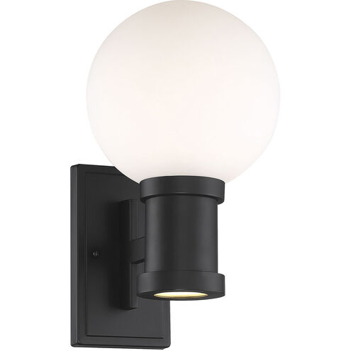 Marion 1 Light 15 inch Black Outdoor Sconce