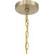 Sheldon 5 Light 32 inch Noble Brass Chandelier Ceiling Light