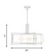 Hayward 5 Light 28 inch Black with Warm Brass Accents Pendant Ceiling Light