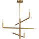 Cristofer 6 Light 30 inch Warm Brass Chandelier Ceiling Light, Essentials