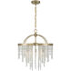Jeanette 4 Light 20 inch Noble Brass Chandelier Ceiling Light