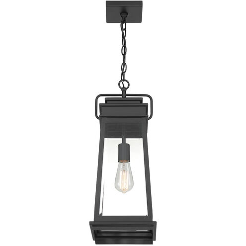 Boone 1 Light 8.25 inch Matte Black Outdoor Hanging Lantern