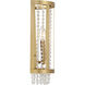 Mancini 2 Light 8 inch Warm Brass Wall Sconce Wall Light