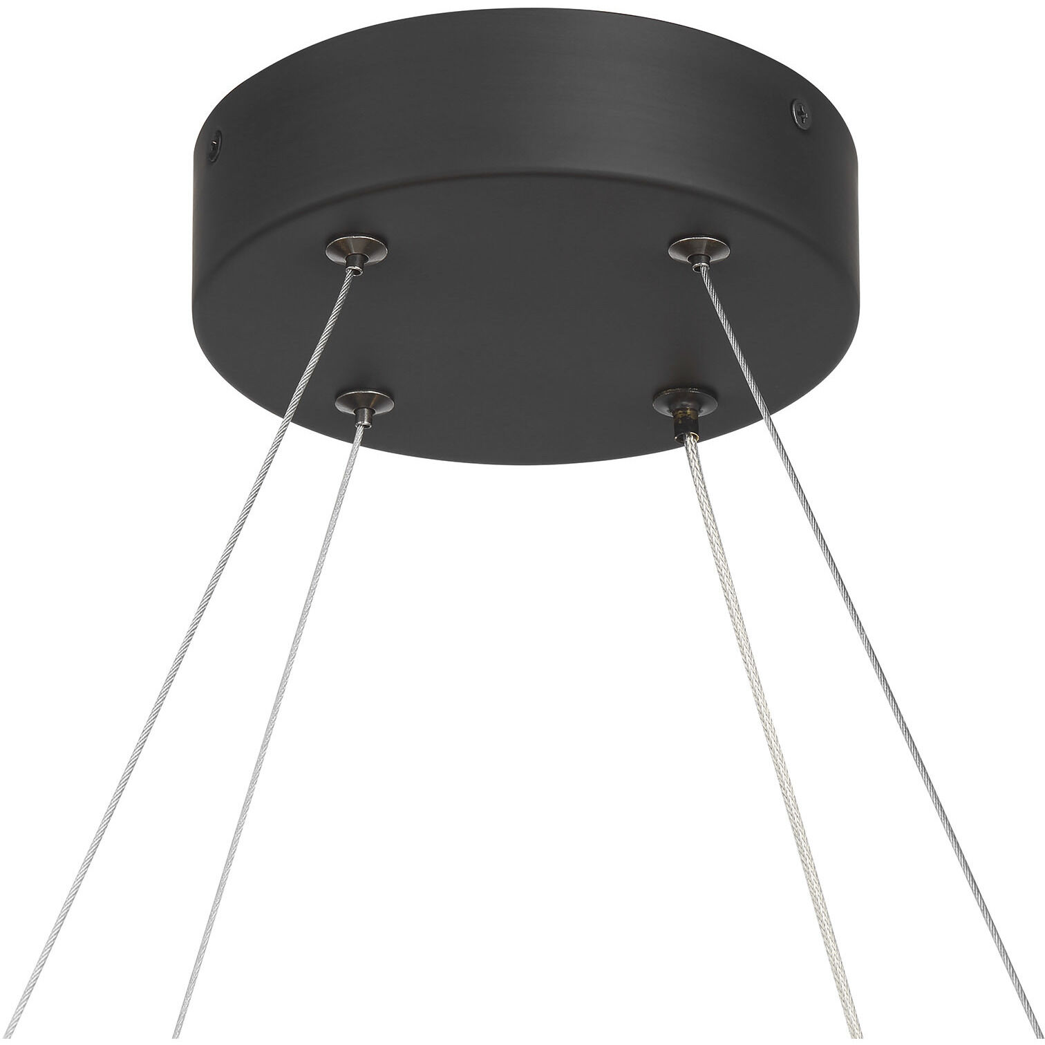 Castello LED 33.63 inch Matte Black Chandelier Ceiling Light