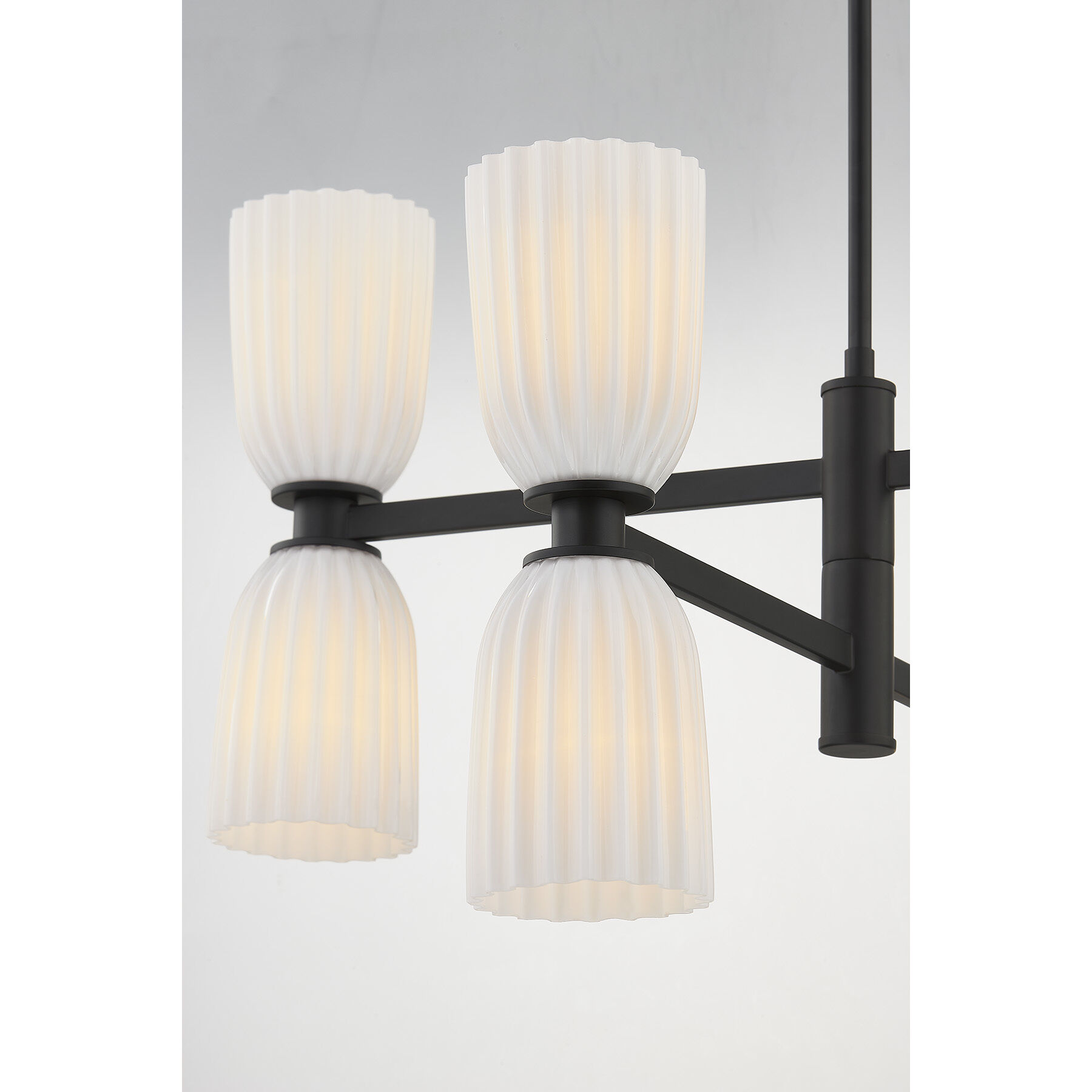 Baldwin 8 Light 30 inch Matte Black Chandelier Ceiling Light, Essentials