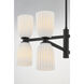 Baldwin 8 Light 30 inch Matte Black Chandelier Ceiling Light, Essentials