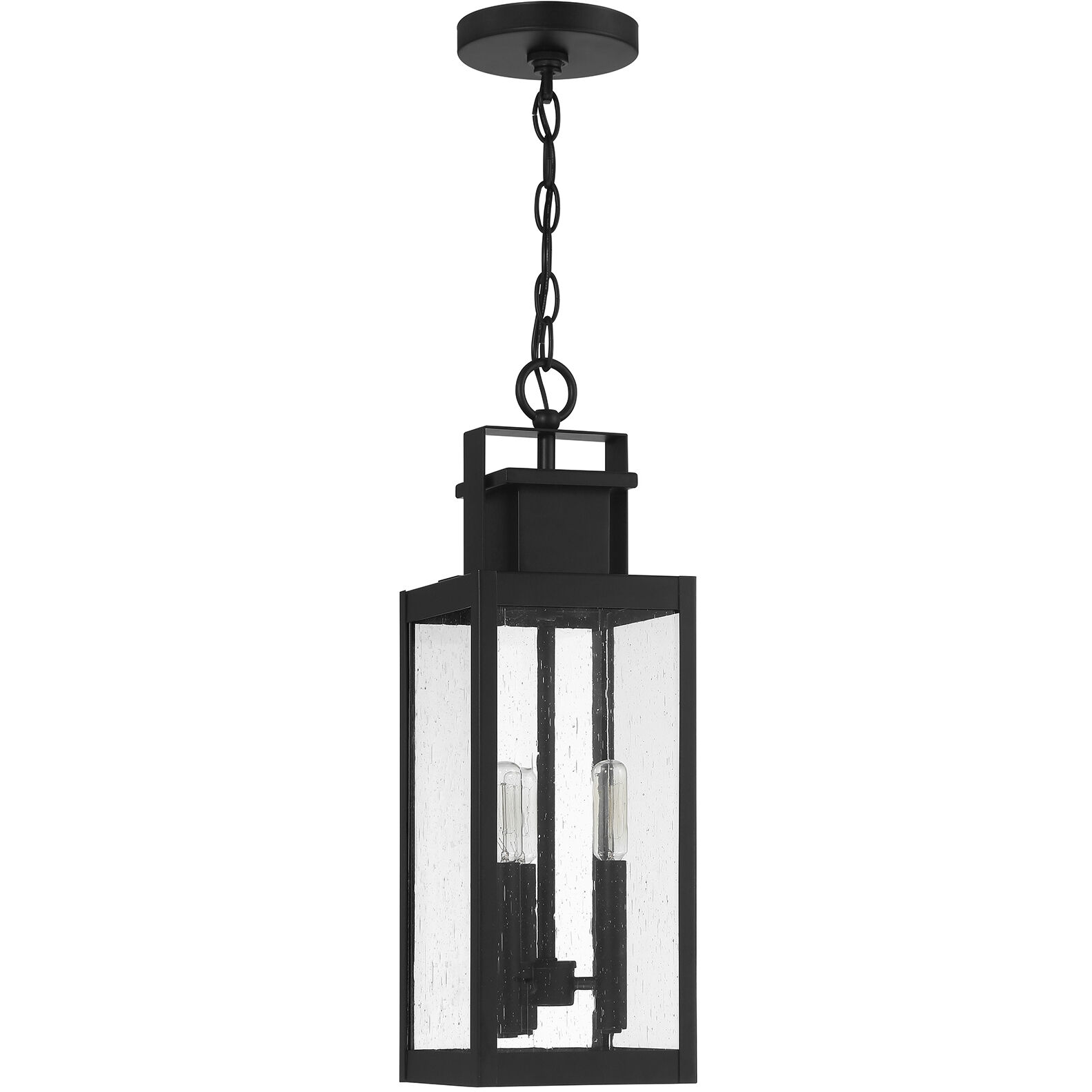 Ascott 3 Light 6.5 inch Black Outdoor Hanging Lantern