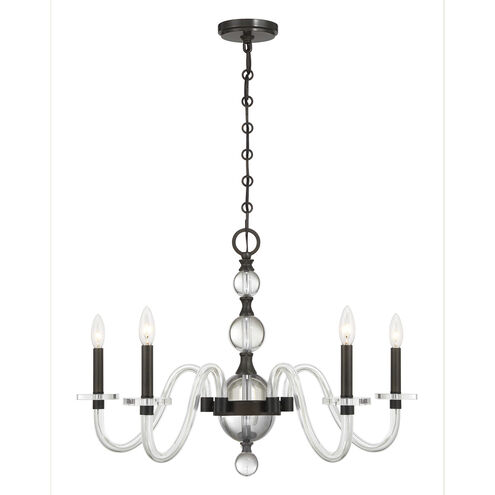 Aragon 5 Light 29 inch Mediterranean Bronze Chandelier Ceiling Light