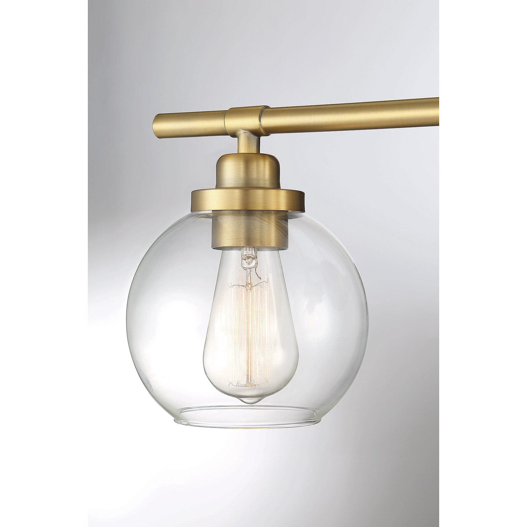 Carson 1 Light 5.5 inch Warm Brass Bathroom Vanity Light Wall Light, Essentials