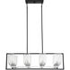 Redmond 8 Light 15 inch Matte Black/Polished Chrome Chandelier Ceiling Light