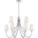 Cameron 9 Light 35 inch Polished Nickel Chandelier Ceiling Light, Essentials