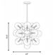 Matisse 16 Light 22 inch Matte Black Chandelier Ceiling Light