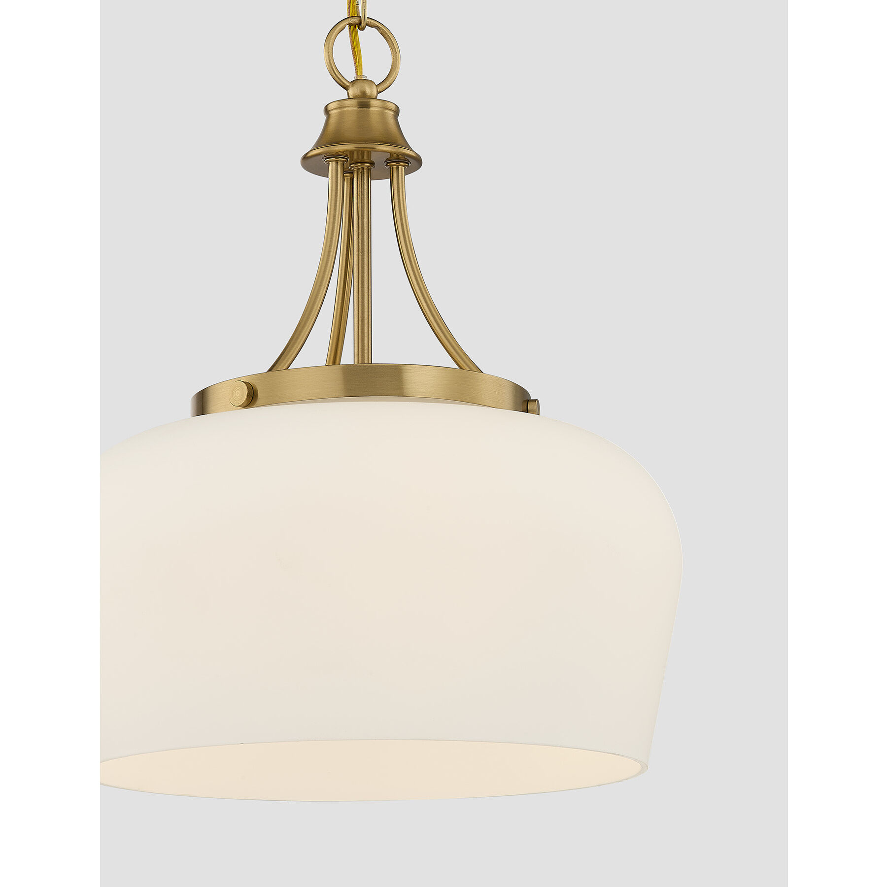 Octave 3 Light 15 inch Warm Brass Pendant Ceiling Light, Essentials