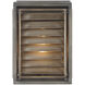 Hartberg 1 Light 13 inch Aged Driftwood Outdoor Wall Lantern