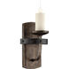 Alsace 1 Light 6 inch Reclaimed Wood Sconce Wall Light