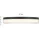Clarion LED 13 inch Black Flush Mount Ceiling Light